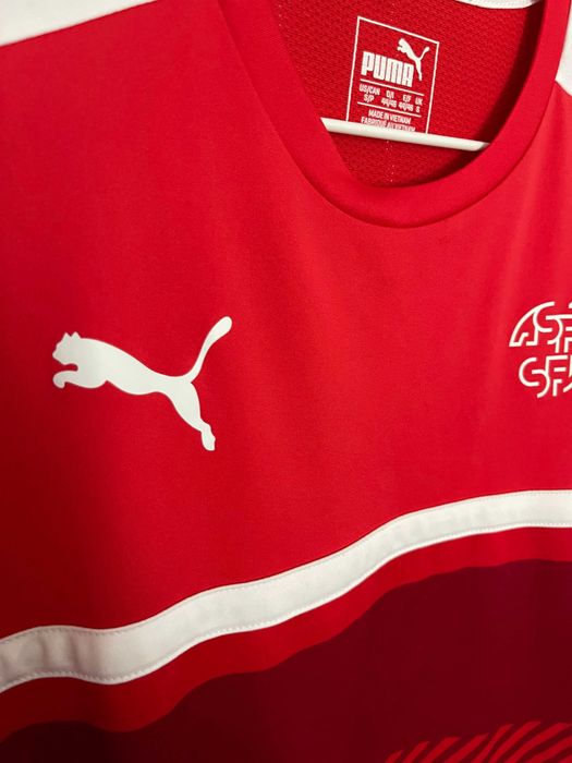 Tricou fotbal Elveția Puma training S original roșu Switzerland