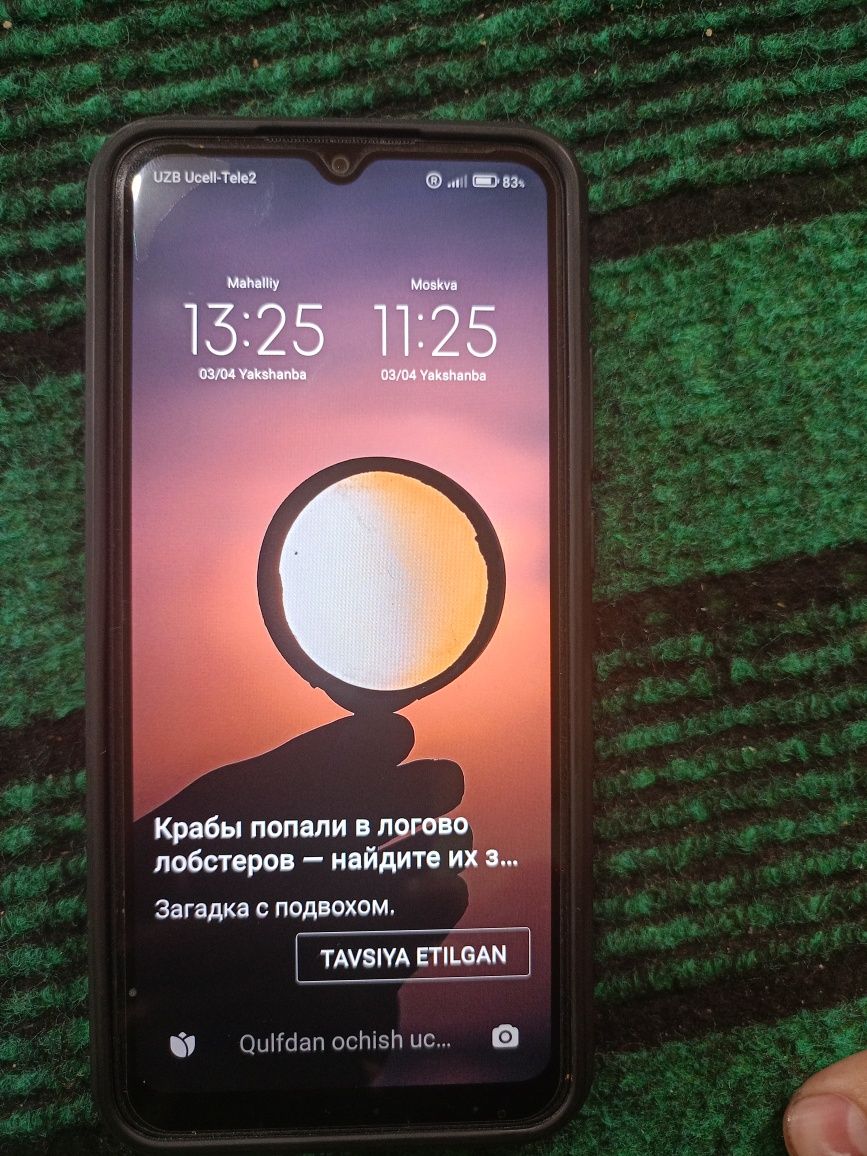 Redmi9A dakument karobka xich qero sinmagan tanho telefon 32 gb: 950 000  сум - Мобильные телефоны Шафиркан на Olx