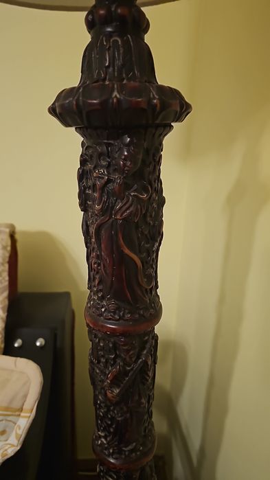 Veioza inalta Lampadar japonez lucrat manual