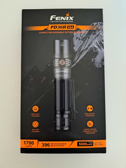 Новый фонарь Fenix PD36R V2.0