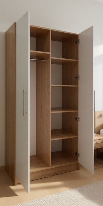 Распашной шкаф и обувница