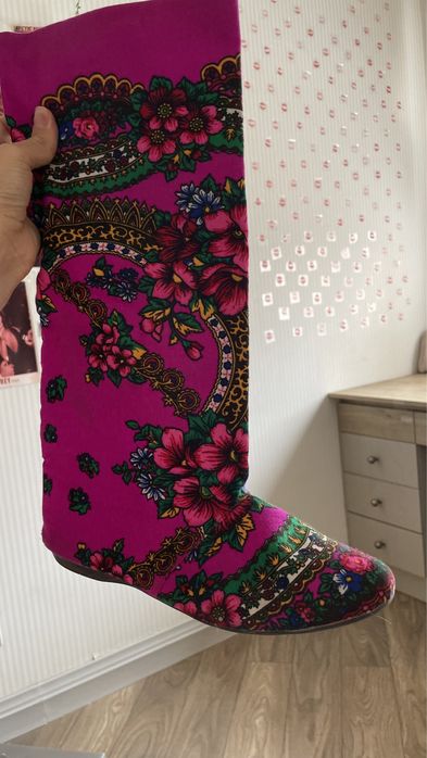 Сапоги из ткани