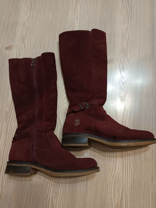 Дамски ботуши от велур