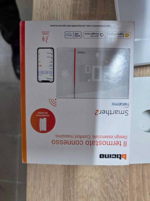 Bticino XW8002WE Termostat WiFi Smarther2 cu Neatmo Alb