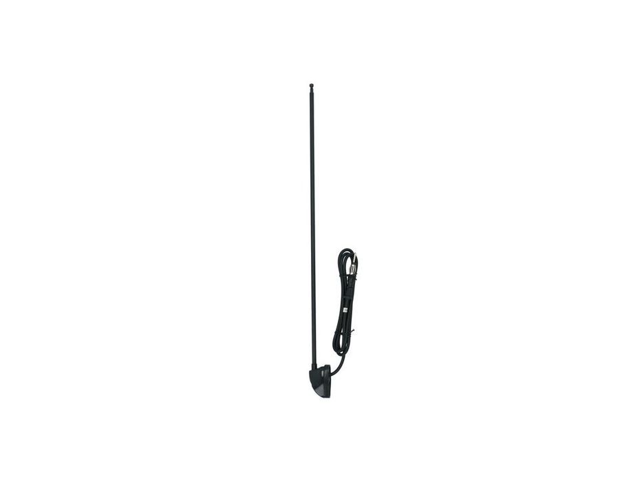 Antena auto laterala telescopica Carpoint, universala, neagra, 45-125 cm, 3 segmente, cu set montaj si cablu 1,3 m