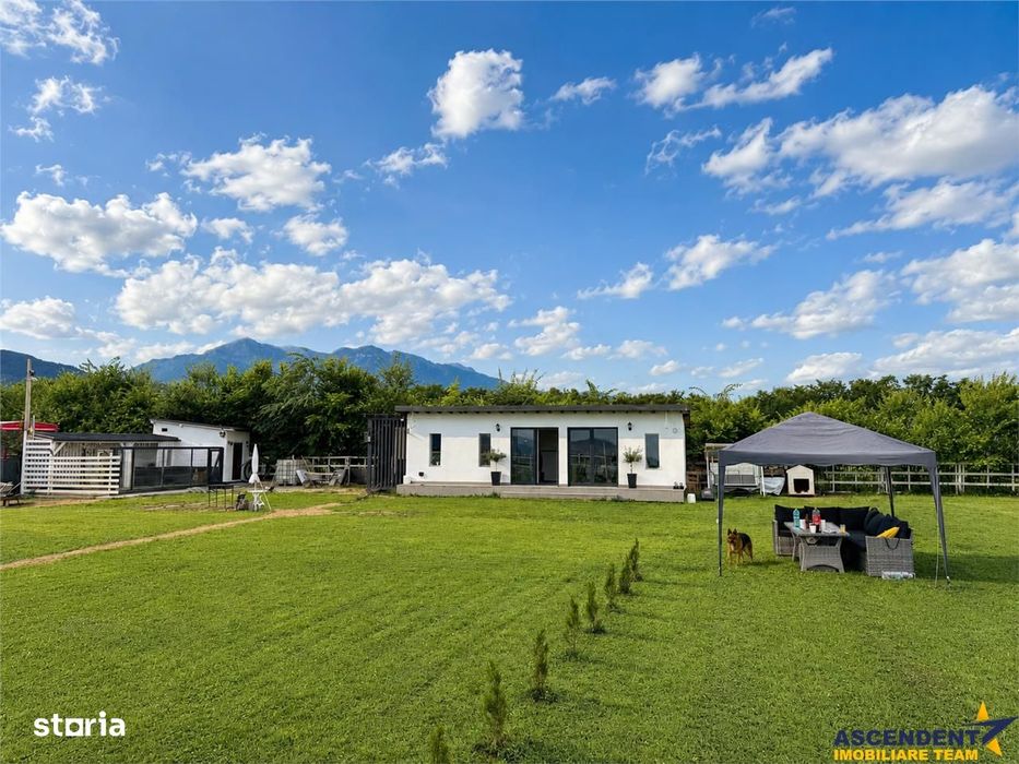 Teren 1.640 mp cu cabana moderna, foisor, gratar, atmosfera de vacanta