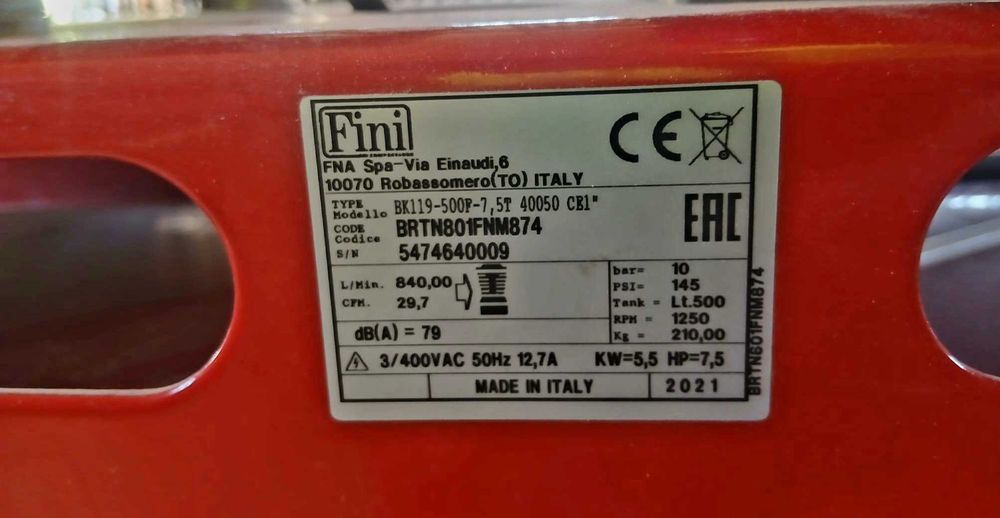 Compresor profesional FINI