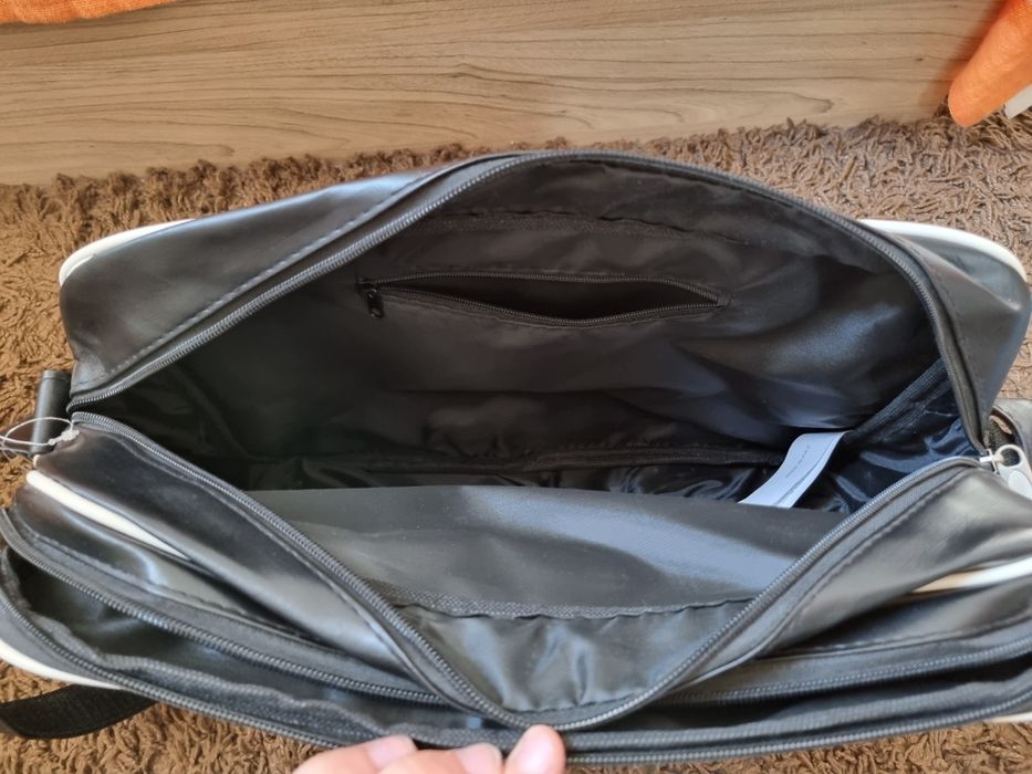 Geanta umar piele mare, neagra Noua