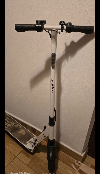 Trotineta electrica pliabila Myria Sky Rider , 8 inch, alb