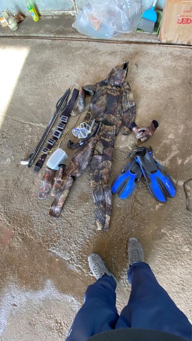 Снаряженые для подводной охоты