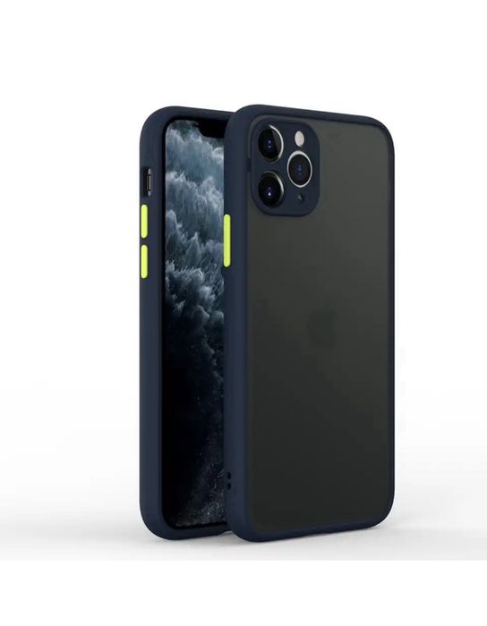 Iphone 13/14/15/16 PRO MAX PLUS- Husa Hybrid Silicon Spate Plastic Mat