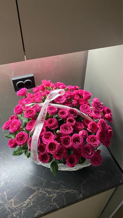 цветы в корзине...