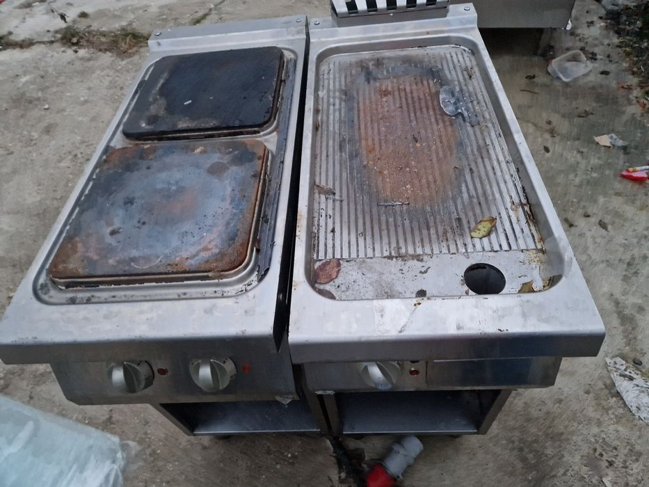 Grill de banc sau cu banc, electric sau gaz, inox