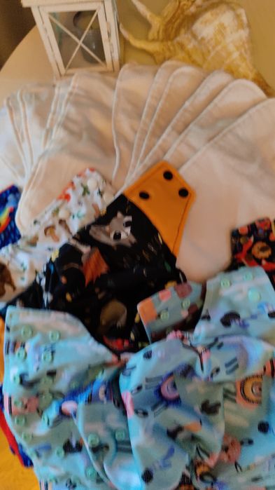 Lot scutece textile și inserturi