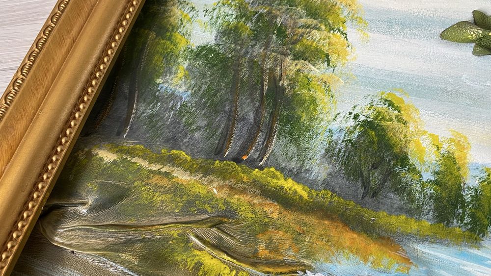 3d Кожанная картина пейзажа