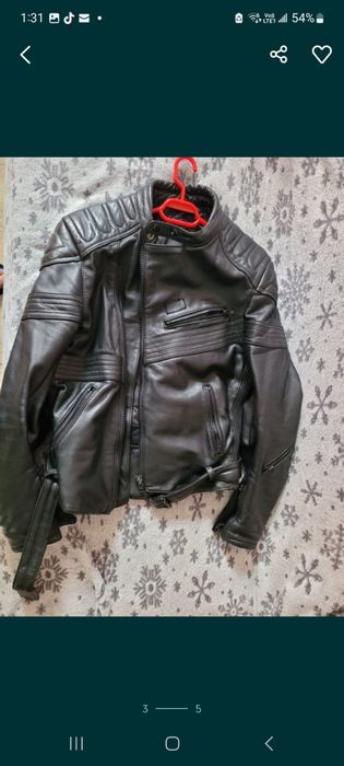 Echipament  piele moto marimea  50 geaca pantalon