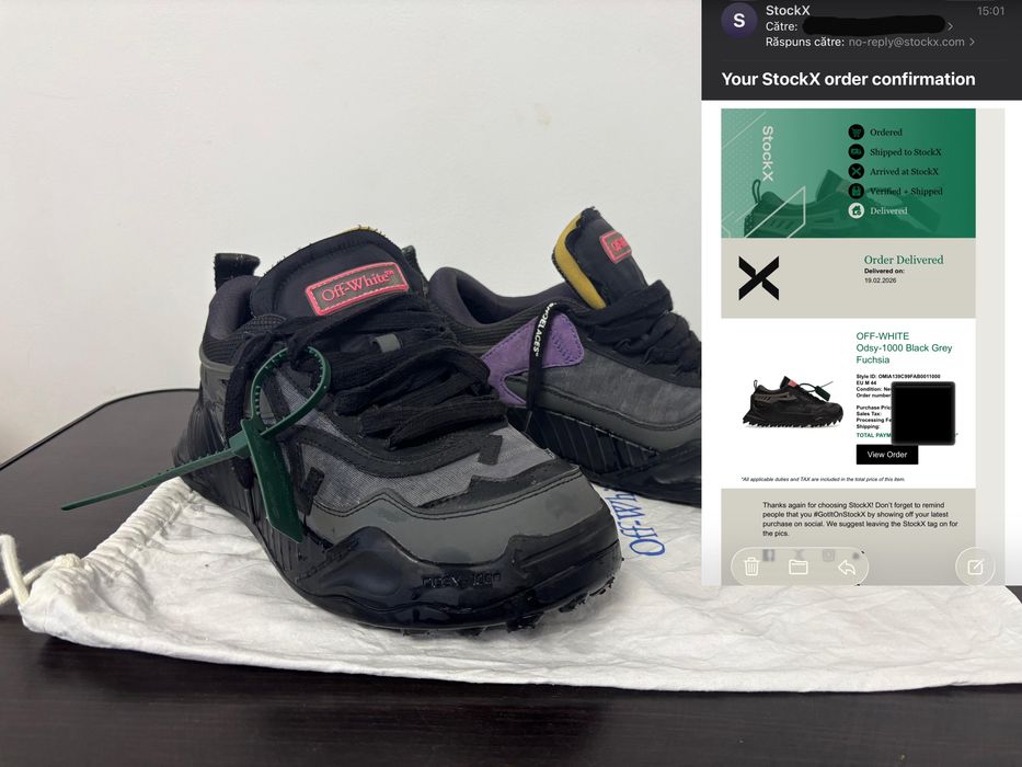 Off-White Odsy-1000 Black Grey Fuchsia