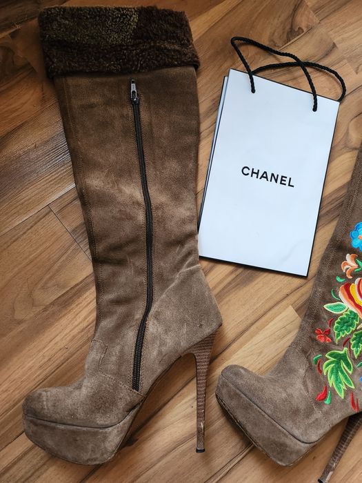 Дамски ботуши по модел Dolce and Gabanna лукс