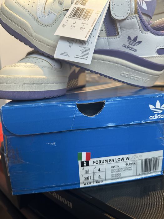 Adidas Forum 84 Low W White/Lilac – Mărimea 36⅔ EU – Noi cu etichete