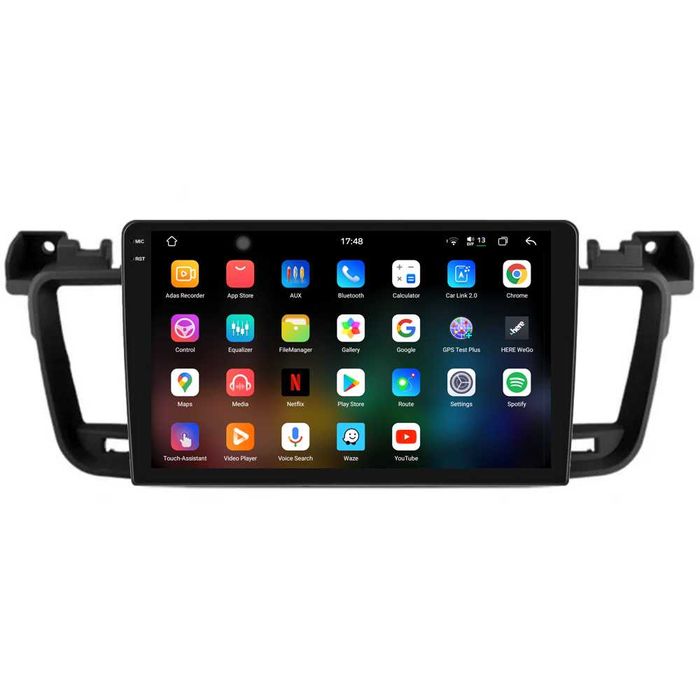 Navigatie Dedicata Android Peugeot 508, 9 Inch, Bluetooth, Carplay