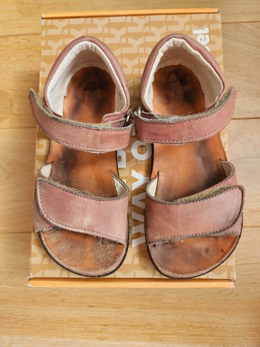 Боси детски сандали Koel Barefoot Amelia Old pink /номер 29/