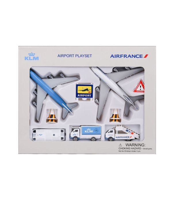 Set aeroport cu avioane KLM si Air France, scara 1:500