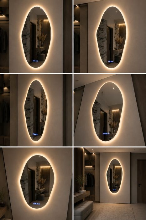 Зеркало с LED-подсветкой для прихожей