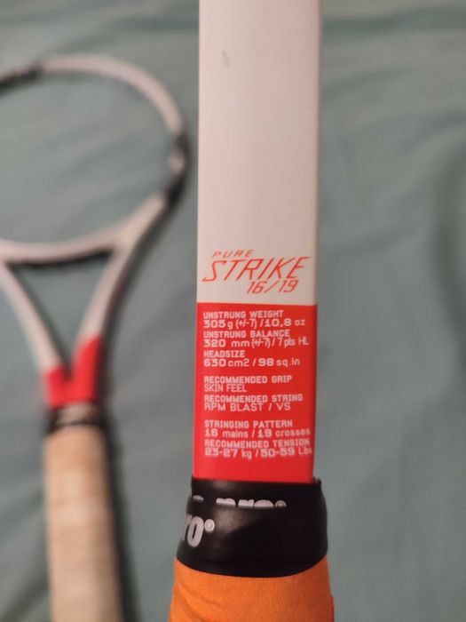 Тенис Ракета Babolat Pure Strike 98, 16x19, 305г, грип 3