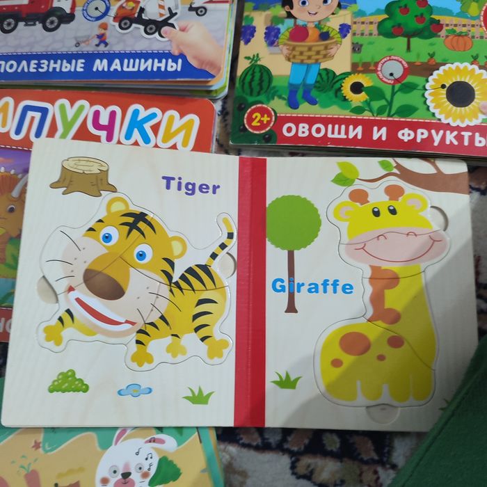 Книга с липучками, книжка пазл