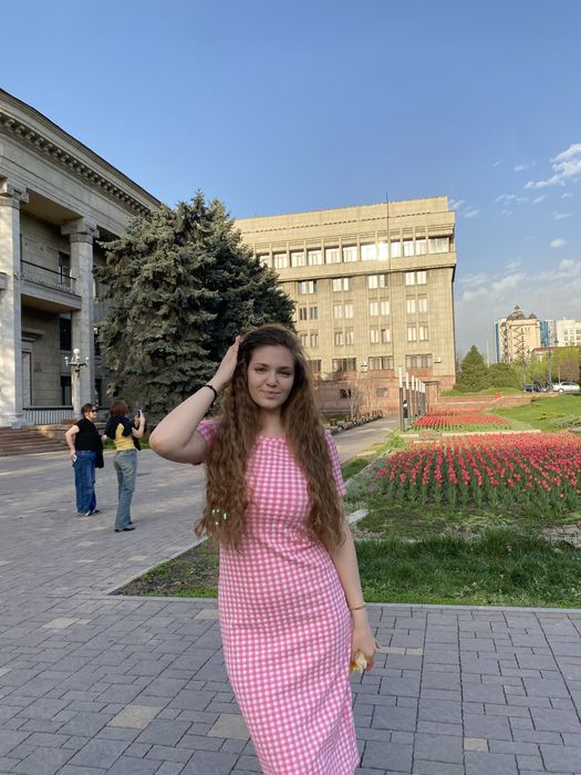 Платье в клеточку