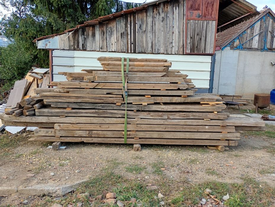 Grinzi vechi stejar și molid