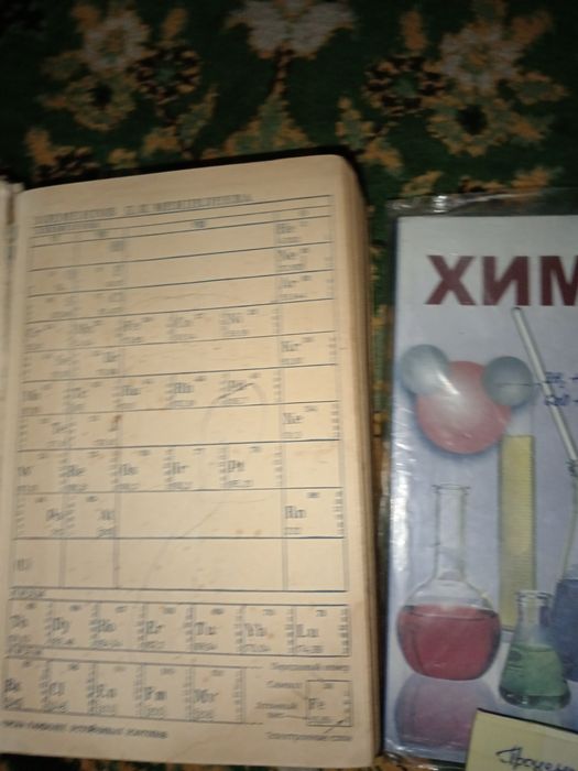 Книги по химии и по математике