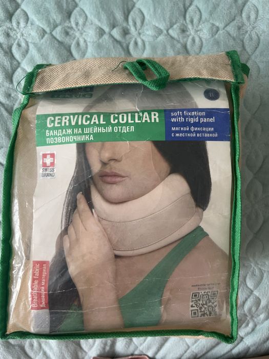 Бандаж на шейный отдел позвоночника( мягкой фиксации с жесткой вставко