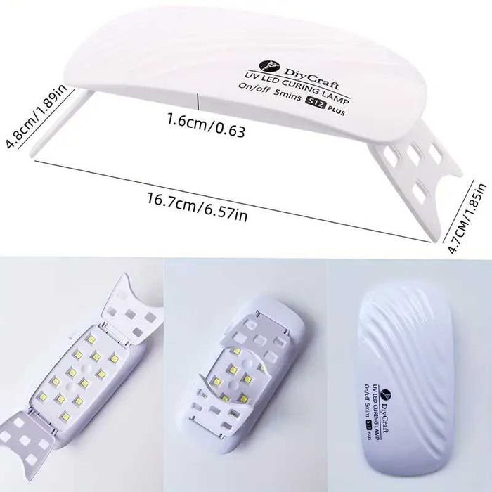 Mini lampa UV/LED 36W pentru uscare oja, gel unghii si alte aplicatii