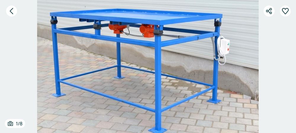 masa vibranta  2 motoare noua 1,5m/ 1m, cumparata din fabrica