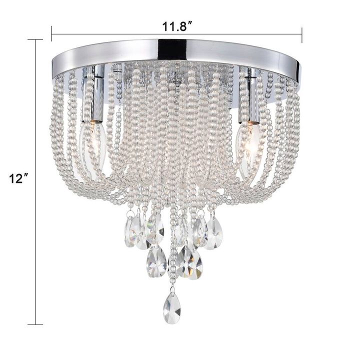 Нови плафони с кристали - 3 бр сребърно & 1 бр златно