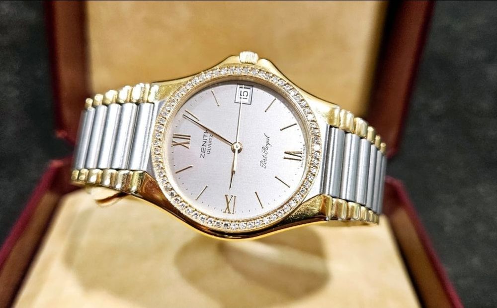 Ceas ZENITH placat cu aur si diamante Galati • OLX.ro