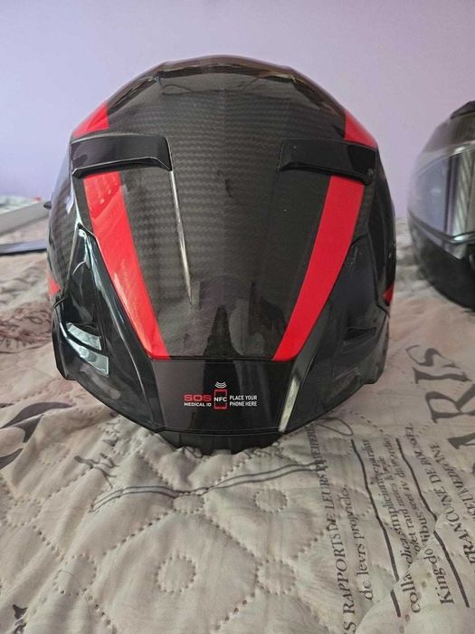 Мото каска CABERG Drift EVO II Carbon Nova Red, размер S