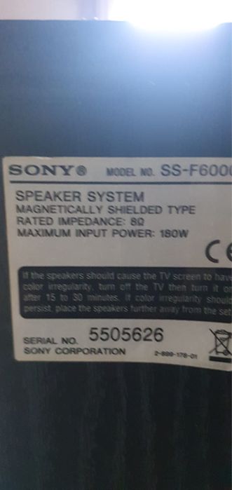 Vand boxe sony ss-f6000