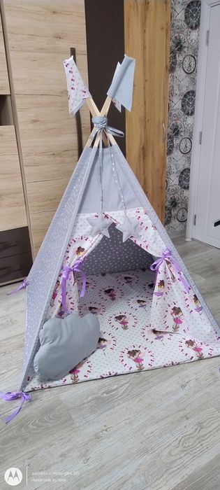 Детска индианска палатка"типи" за момиче-НАЛИЧНА!!!