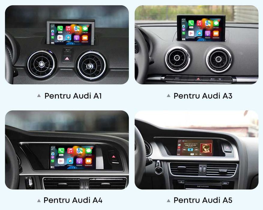 Apple Carplay si Android Auto MIB 3 Audi A3 A4 A5 Q5 Q7 Q8 dupa 2021