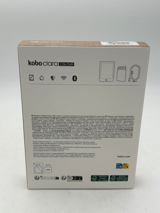 eBook Reader Kobo Clara Colour, E InkKaleido 6", Procesor 2GHz, 512MB RAM, 16GB Flash,