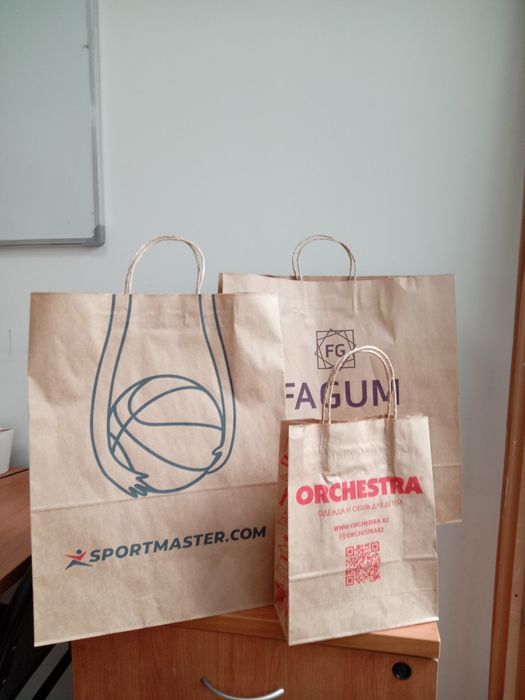 Крафт пакеты. Пакеты с печатью. Пакеты с логотипом.: 80 тг. - Сыйлық ...