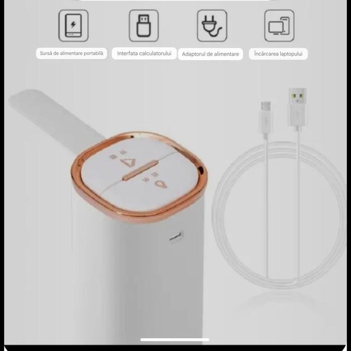 La doar 60 Ron Pompă electrică de apă dublă, reîncărcabiă prin USB