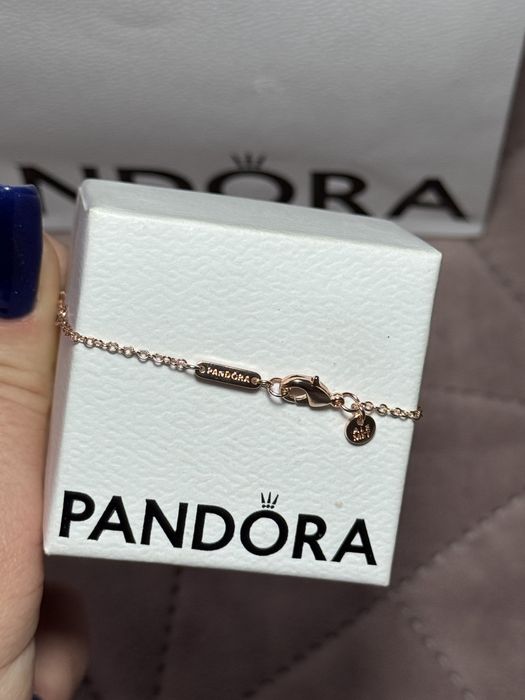 Colier Pandora placat cu aur roz