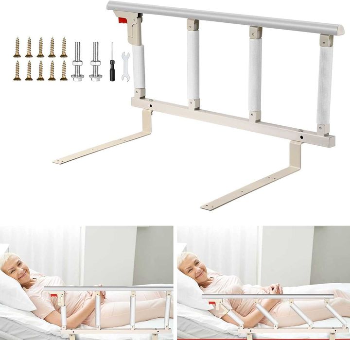 Преграда за легло Решетка за легло за възрастни хора болнично легло - 94см