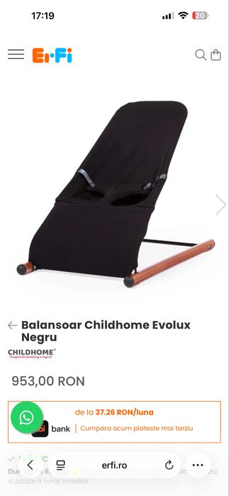 Balansoar bebelusi Childhome