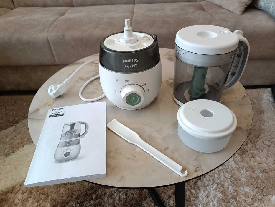 Продавам комбиниран уред за готвене на пара и пасиране Philips Avent 4 в 1 чисто нов