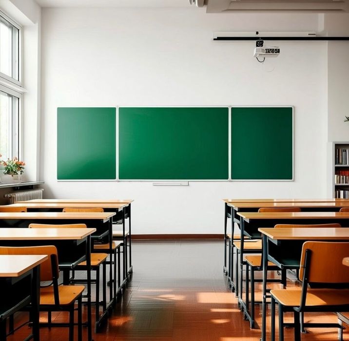 Школьная Доска (двусторонняя)100*300 см