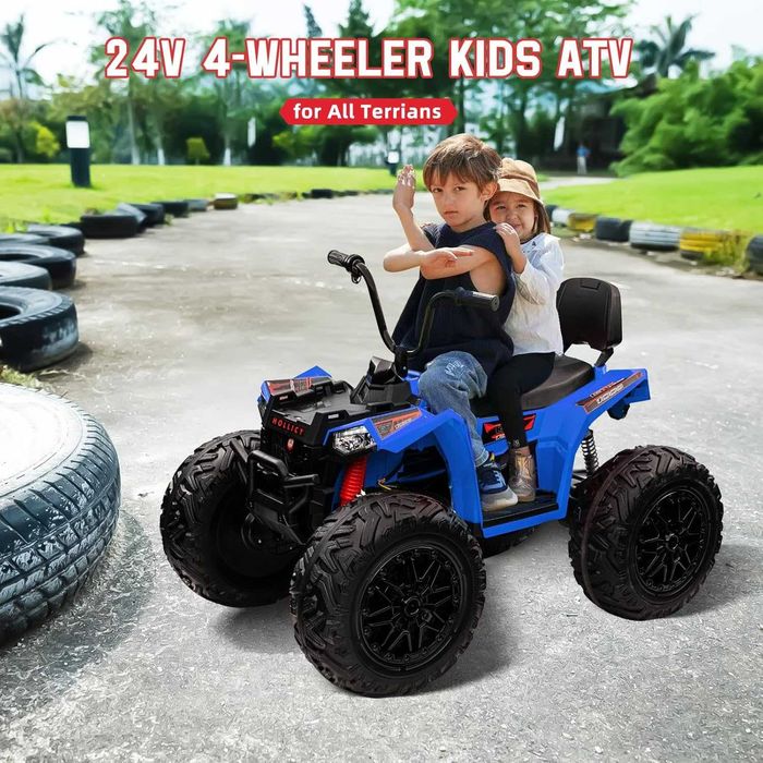 ATV electric Kinderauto MonsterQuad, 4x 100W, 24V 14Ah, Blue